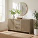 Amery 3-drawer Accent Storage Cabinet Console Latte