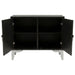 Forbes 2-door Bone Inlay Mosaic Accent Storage Cabinet Black