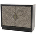 Kerrick 2-door Bone Inlay Accent Cabinet Beige and Black