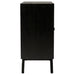 Marlon 2-door Floral Bone Inlay Accent Cabinet Black