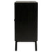 Marlon 2-door Floral Bone Inlay Accent Cabinet Black