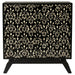Marlon 2-door Floral Bone Inlay Accent Cabinet Black