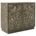 Parkes 2-door Bone Inlay Accent Cabinet Distressed Grey