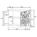 Parkes 2-door Bone Inlay Accent Cabinet Distressed Grey