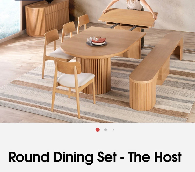 round transformer table the host