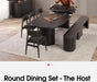 round transformer table the host