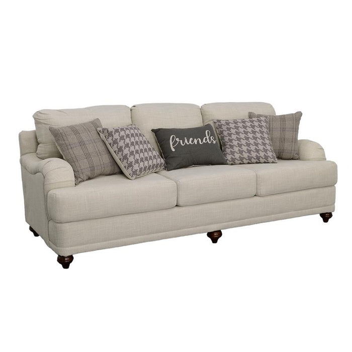 Glenn - Cushion Back Sofa - Light Gray Sacramento Furniture Store Furniture store in Sacramento