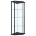 Zenobia - Glass Shelf Curio Cabinet - Clear And Black Sacramento Furniture Store Furniture store in Sacramento
